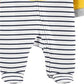 Carter's Boy's Footed Sleep &amp; Play Branco / Amarelo Tamanho 9MOS