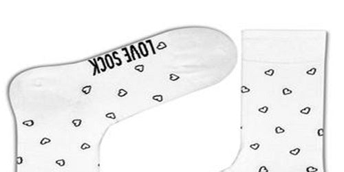 Meias femininas Love Sock Company super macias de algodão orgânico sem costura, bico redondo, tamanho regular, brancas
