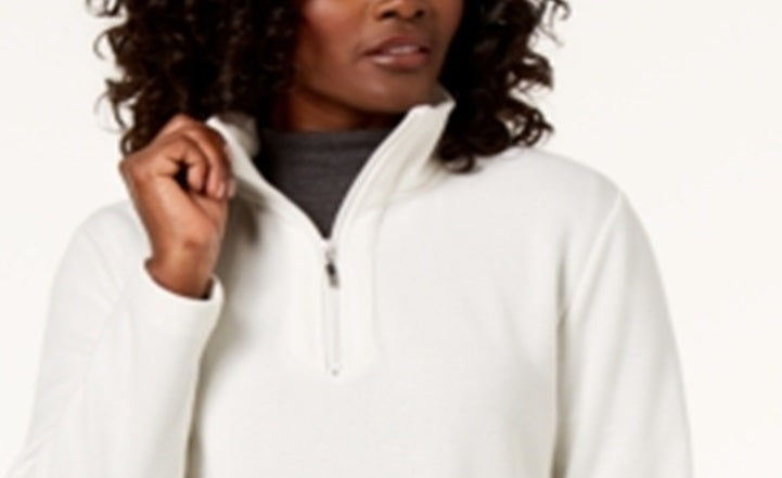 Karen Scott Blusa Feminina Gola Alta Branca Tamanho Pequeno Pequeno