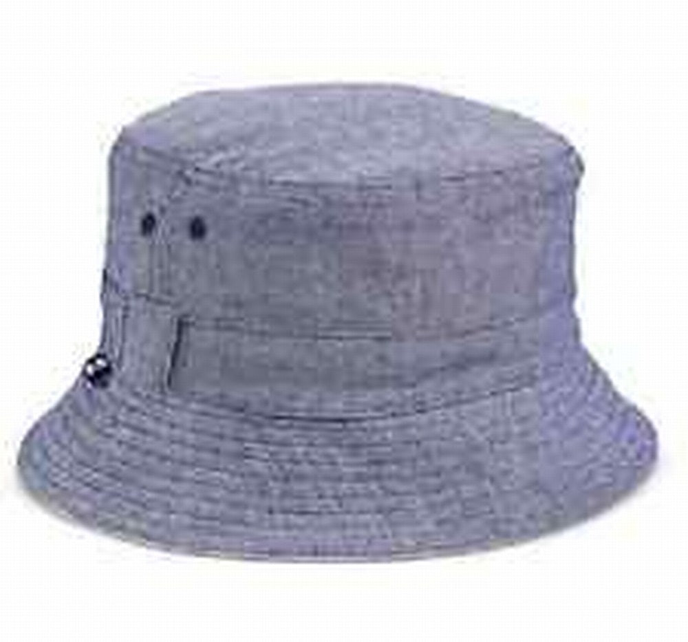 Chapéu Bucket Reversível Chambray Masculino B Block Azul Tamanho X-G