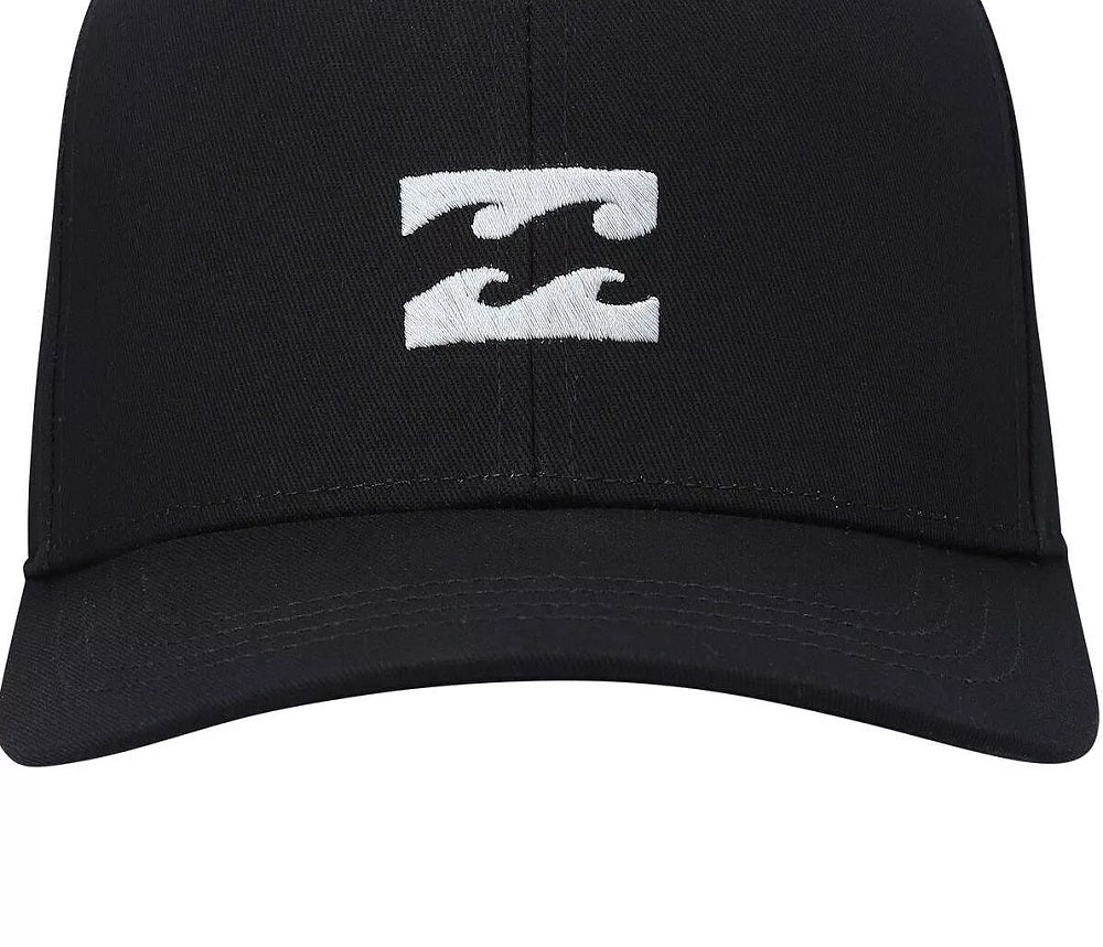 Boné Billabong All Day Logo Bordado Snapback Masculino Preto Tamanho Regular