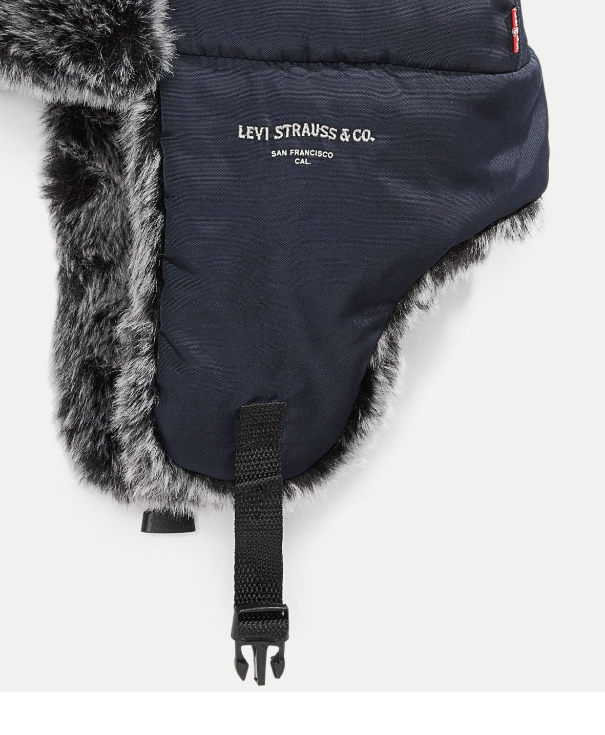 Chapéu Trapper forrado masculino Levi's, preto, tamanho P/M