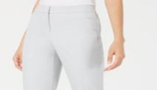 Calça Capri Feminina Alfani Reta Cinza Tamanho 4