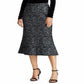 Vestido de veludo com renda Ralph Lauren feminino, preto, tamanho 18