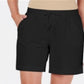 Shorts femininos Karen Scott com cordão, verde oliva, tamanho pequeno, P/M