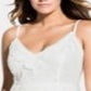 Vestido de renda plus size feminino City Chic, branco, tamanho 20W