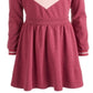Vestido de moletom Chevron para meninas grandes da Epic Threads, tamanho grande, vermelho