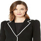 Ralph Lauren Blazer Feminino TrimCotton Blend Preto Tamanho GG