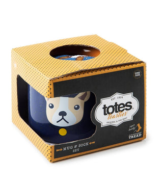 Caneca estampada animal masculina de 2 peças, azul, tamanho regular