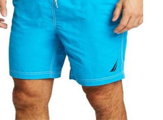 Calção de banho masculino Nautica Solid azul tamanho XX-G