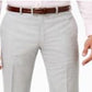 Calça social masculina Ralph Lauren Classic Fit Ultraflex Total Comfort em lã cinza, tamanho 42x30