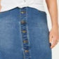 Saia jeans feminina com botões frontais Style &amp; Co, azul, tamanho 14