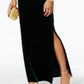 Vestido feminino Vince Camuto de veludo com recorte nas costas, verde, tamanho 4