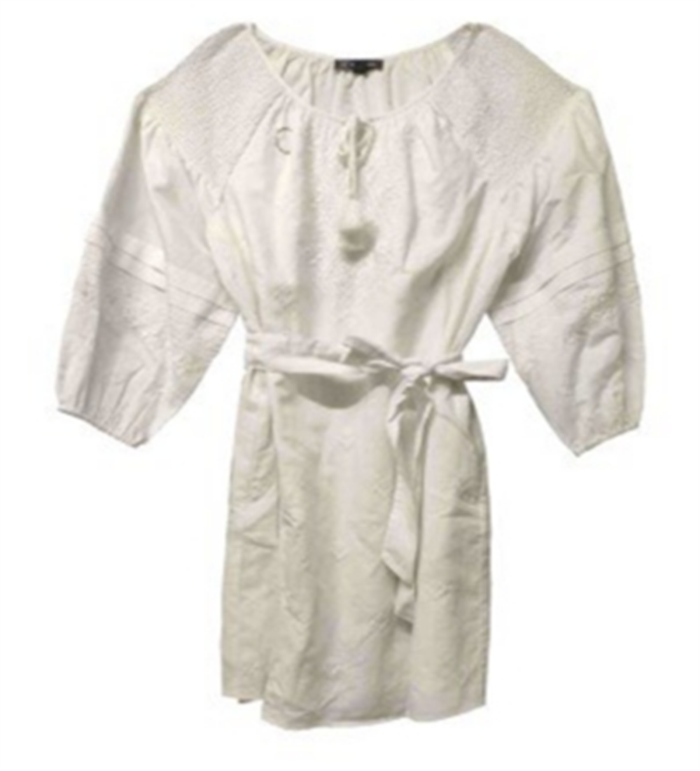 Vestido feminino com decote em V e borlas, tamanho médio, da INC International Concepts