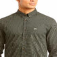 Camisa de popeline xadrez xadrez xadrez masculina Lacoste, tamanho 2XL, verde