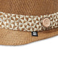 Chapéu B Block Headwear Masculino Fedora de Palha Marrom Tamanho Regular