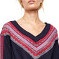 Suéter térmico feminino Copenhagen da Free People, azul, tamanho médio