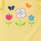 Conjunto de túnica e leggings com 2 peças de flores surpresa para meninas da Kids Headquarters, amarelo, tamanho 6