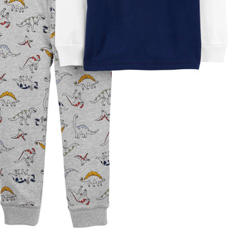 Conjunto de camiseta e calça estampada Carter's Baby Boy, 2 peças, algodão, estampa T-Rex, azul, tamanho 9MOS