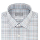 Camisa social masculina xadrez Michael Kors com gola cinza, tamanho 32-33