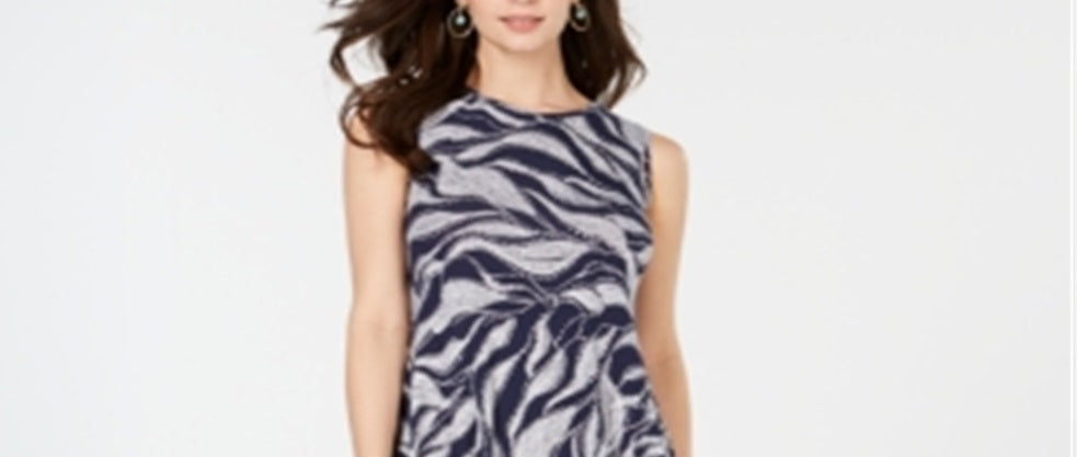 Vestido feminino estampado estilo &amp; co, preto, tamanho pequeno P