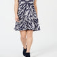 Vestido feminino estampado estilo &amp; co, preto, tamanho pequeno P