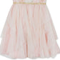 Vestido bordado com lantejoulas para meninas, edição rara, rosa, tamanho 2T