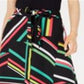 Saia estampada feminina Bar III preta tamanho 4