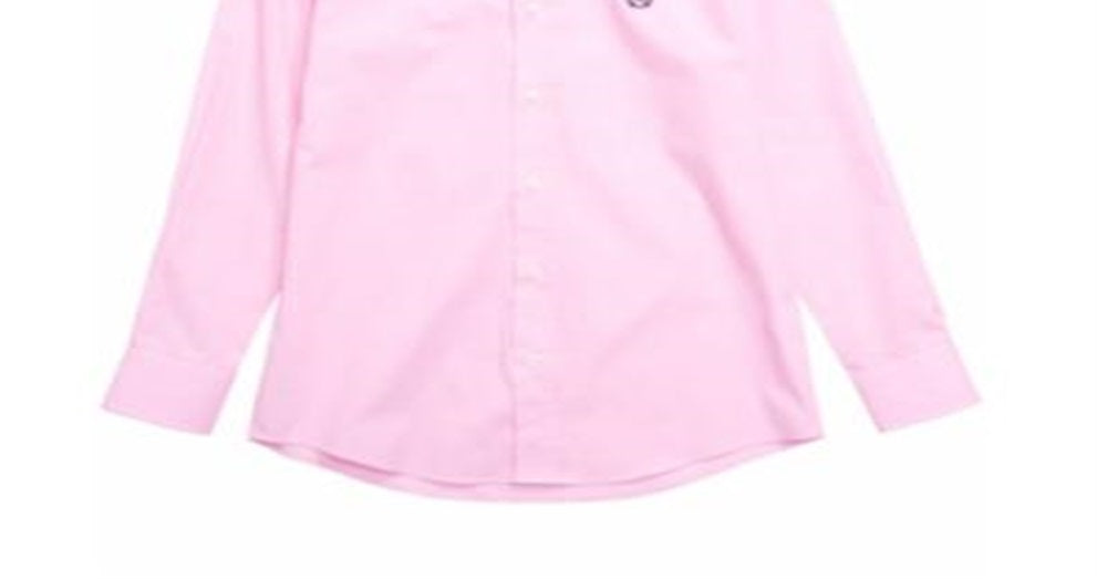 Camisa Ralph Lauren Big Boy's Woven Rosa Tamanho 8