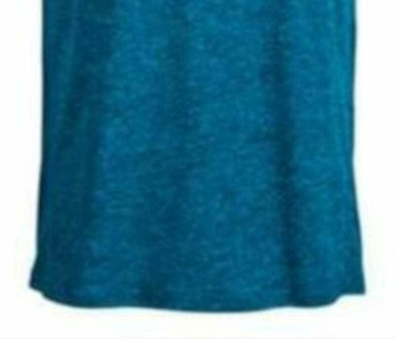 Blusa feminina estampada Ideology, manga curta, gola V, azul, tamanho XXX-G