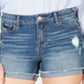 Shorts femininos Vanilla Star com bolsos, zíper e punho, preto, tamanho 13