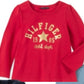 Tommy Hilfiger Conjunto de 3 peças com babados, gola de pele sintética, colete, top e leggings com logotipo, azul, tamanho 6