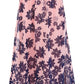 Conjunto de vestido com estampa floral para meninas grandes, 2 peças, azul, tamanho 7