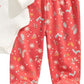 Conjunto de macacão e calça de algodão First Impressions Baby Girl, 2 peças, rosa, tamanho 6-9 meses