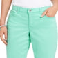 Calça Capri Curvy Verde Feminina Style &amp; Co Tamanho 6
