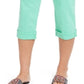 Calça Capri Curvy Verde Feminina Style &amp; Co Tamanho 6