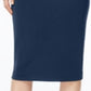 Saia lápis feminina Alfani abaixo do joelho, azul, tamanho XS