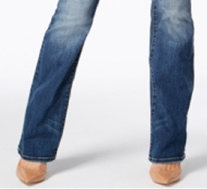 Calça jeans feminina Bootcut da INC International Concepts, azul, tamanho pequeno