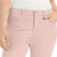 Calça Capri Curvy Feminina Style &amp; Co Rosa Tamanho 18