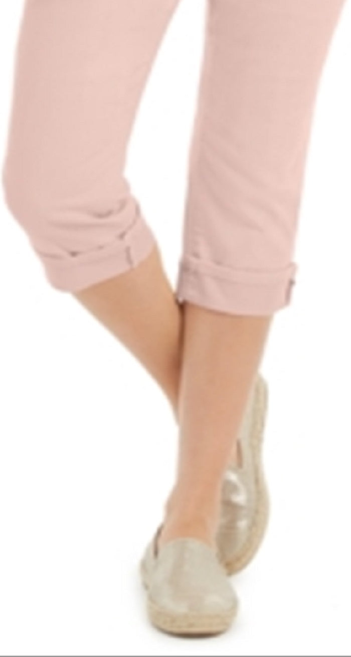 Calça Capri Curvy Feminina Style &amp; Co Rosa Tamanho 18