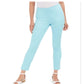 Calça curta feminina Charter Club Chelsea Twill com controle de barriga, azul, tamanho 8