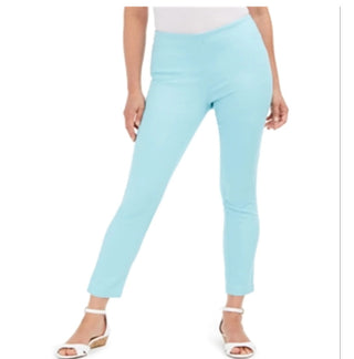 Calça curta feminina Charter Club Chelsea Twill com controle de barriga, azul, tamanho 8