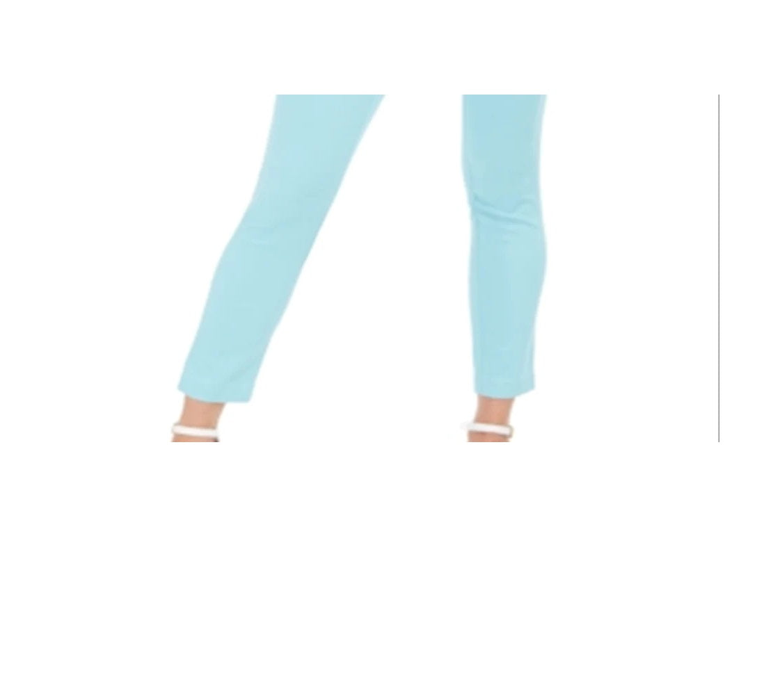 Calça curta feminina Charter Club Chelsea Twill com controle de barriga, azul, tamanho 8