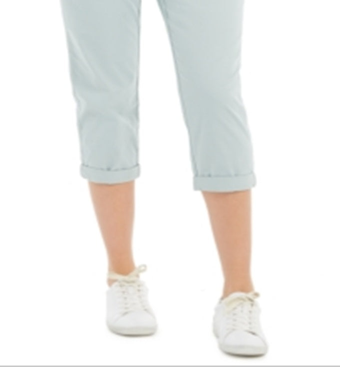 Calça Capri Chino Feminina Style &amp; Co Azul Tamanho 6