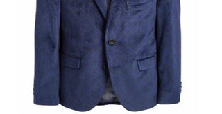 Ralph Lauren Big Boy's Classic Fit Sport Coat Azul Tamanho 18-R