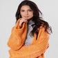 Cardigan drapeado com mangas sino feminino Anns Cottage, amarelo, tamanho X-S