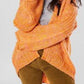 Cardigan drapeado com mangas sino feminino Anns Cottage, amarelo, tamanho X-S