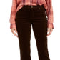 Calça de veludo cotelê Lexington Tummy Control feminina Charter Club, tamanho marrom, 14x4