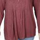 Blusa feminina mesclada estilo &amp; co, roxa, tamanho GG