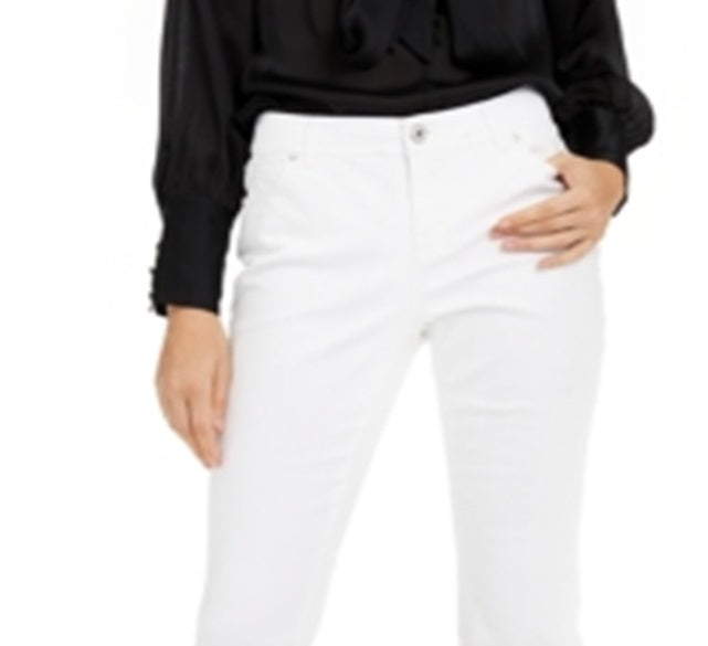 Calça jeans feminina Bootcut da INC International Concepts - Branca, tamanho 6